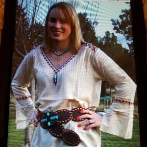 R Cinco Ranch Run to Me Tunic M NWT